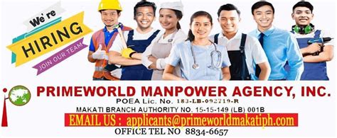 primeworld manpower agency inc (makati branch) reviews|Primeworld Manpower Agency.